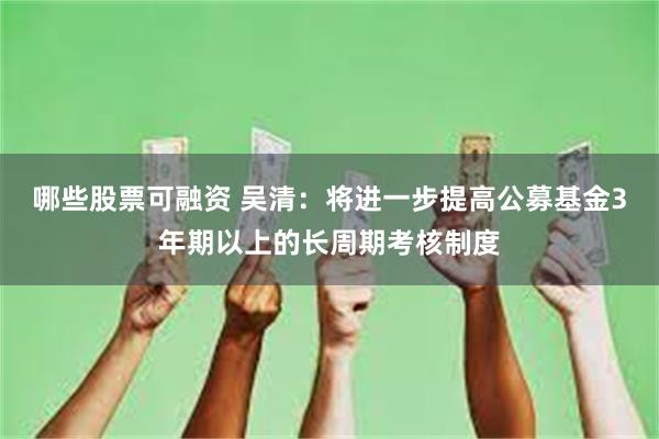 哪些股票可融资 吴清：将进一步提高公募基金3年期以上的长周期考核制度